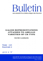 Représentations galoisiennes associées aux variétés abéliennes de type CM