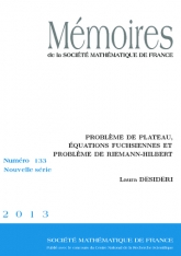 Problème de plateau, équations fuchsiennes et problème de Riemann Hilbert