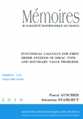 Functional calculus for first order systems of Dirac type and boundary value problems
