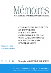 Propriétés de compacité de semigroupes sous-stochastiques perturbés dans $L^{1}$ et applications aux spectres discrets et aux trous spectraux