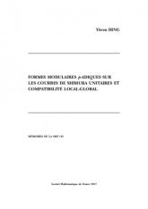 Formes modulaires $\boldsymbol {p}$-adiques sur les courbes de Shimura unitaires et compatibilité local-global