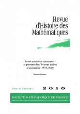 Savoir manier les instruments : la géométrie dans les écrits italiens d'architecture (1545-1570)