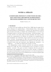 Commentaires, éditions et autres textes seconds : quel enjeu pour l'histoire des mathématiques ? Réﬂexions inspirées par la note de Reviel Netz