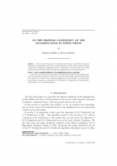 Sur la complexité bilinéaire de la multiplication dans les corps ﬁnis