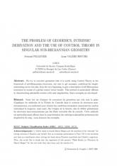 The problem of geodesics, intrinsic derivation and the use of control theory in singular sub-riemannian geometry