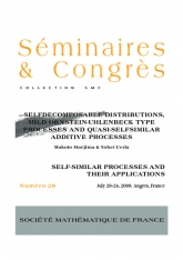 Lois $\alpha $-auto-décomposables, processus de type Ornstein-Uhlenbeck faible et processus quasi auto-similaires additifs