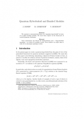 Quantum Hyberboloid and Braided Modules