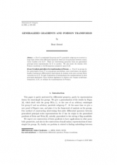 Gradients généralisés et les transformations de Poisson