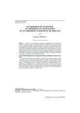 Le théorème de positivité, le théorème de comparaison et le théorème d'existence de Riemann