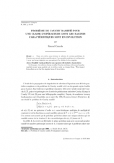 Problème de Cauchy ramiﬁé pour une e d'opérateurs dont les racines caractéristiques sont en involution