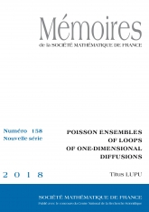 Ensembles poissoniens de boucles des diffusions unidimensionnelles