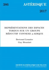 Représentations des espaces tordus sur un groupe réductif connexe $\mathfrak {p}$-adique