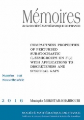 Propriétés de compacité de semigroupes sous-stochastiques perturbés dans $L^{1}$ et applications aux spectres discrets et aux trous spectraux