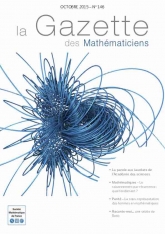 La Gazette des mathématiciens 146 (octobre 2015)