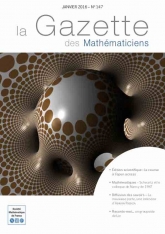 La Gazette des mathématiciens 147 (janvier 2016)
