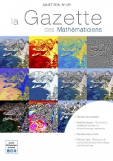 La Gazette des mathématiciens 149 (juillet 2016)