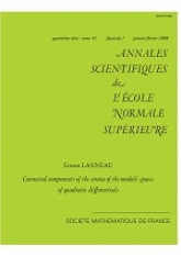 Composantes connexes des strates des espaces des modules des différentielles quadratiques