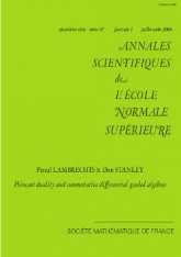 Dualité de Poincaré et algèbres différentielles graduées commutatives