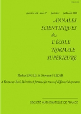 Une formule de Riemann-Roch-Hirzebruch pour les traces d'opérateurs différentiels