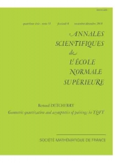 Quantification géométrique et asymptotique de produits scalaires en TQTC