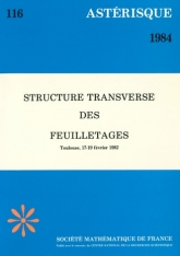 Structure transverse des feuilletages, (Toulouse, 1982)