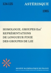 Homologie, groupes $Ext^{n}$, représentations de longueur finie des groupes de Lie