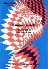 Séminaire Bourbaki, volume 1981/1982, exposés 579-596