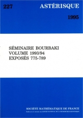 Séminaire N. Bourbaki, volume 1993/94, exposés 775-789