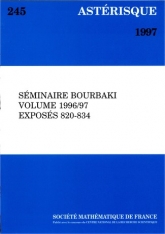 Séminaire Bourbaki, volume 1996/97, exposés 820-834