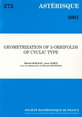 Géométrisation des orbi-variétés tridimensionnelles de type cyclique