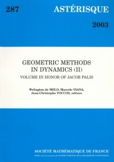 Méthodes géométriques en dynamique (II) Volume en l'honneur de Jacob Palis