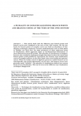 Une diversité de visualisations et non-visualisations : points de branchement et courbes de ramification autour de 1900