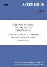 Exposé Bourbaki 1004 : Sur la géométrie et la dynamique des transformations de contact d'après Y. Eliashberg, L. Polterovich et al.