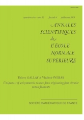 Unicité des écoulements visqueux axisymétriques issus de filaments tourbillonnaires circulaires