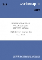 Exposé Bourbaki 1029 : L'invariant de Kervaire un d'après M.A. Hill, M. J. Hopkins et D. C. Ravenel