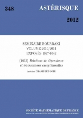 Exposé Bourbaki 1032 : Relations de dépendance et intersections exceptionnelles