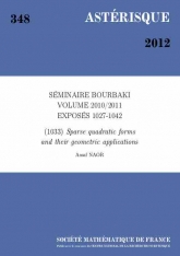 Exposé Bourbaki 1033 : Formes quadratiques creuses et leurs applications géométriques d'après Batson, Spielman et Srivastava