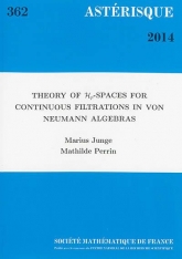 Théorie des espaces $\mathcal {H}_p$ pour des ﬁltrations continues dans des algèbres de von Neumann