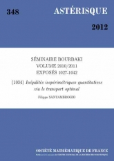 Exposé Bourbaki 1034 : Inégalités isopérimétriques quantitatives via le transport optimal d'après A. Figalli, F. Maggi et A. Pratelli