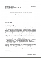 Exposé Bourbaki 1139 : La théorie de Hodge des bimodules de Soergel (d'après Soergel et Elias-Williamson)