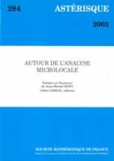 Autour de l'analyse microlocale. Volume en l'honneur de Jean-Michel Bony