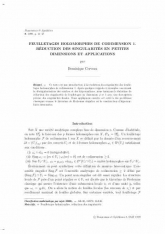 Feuilletages holomorphes de codimension 1. Réduction des singularités en petites dimensions et applications