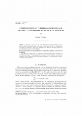 Perturbations des diﬀéomorphismes $C^1$ et dynamique générique conservative sur les surfaces