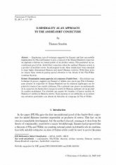 O-minimalité comme approche à la conjecture d'André-Oort