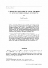 Cohomologie de Hochschild non abélienne et extensions de faisceaux en groupes