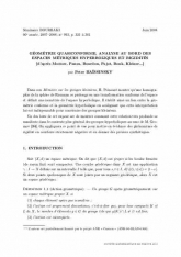 Exposé Bourbaki 993 : Géométrie quasiconforme, analyse au bord des espaces métriques hyperboliques et rigidités