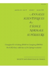 Sur les bases stables K-théoriques de la résolution de Springer