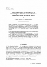 Exposants de Lyapunov fibrés pour certains produits-croisés d'endomorphismes du cercle avec points critiques et force quasi-périodique