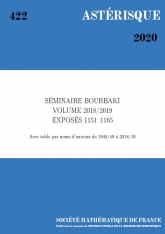 Séminaire Bourbaki, volume 2018/2019, exposés 1151-1165