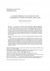 La notion médiévale de $contractio$ dans l'$Arithmetica$ $integra$ de Michael Stifel (1544)